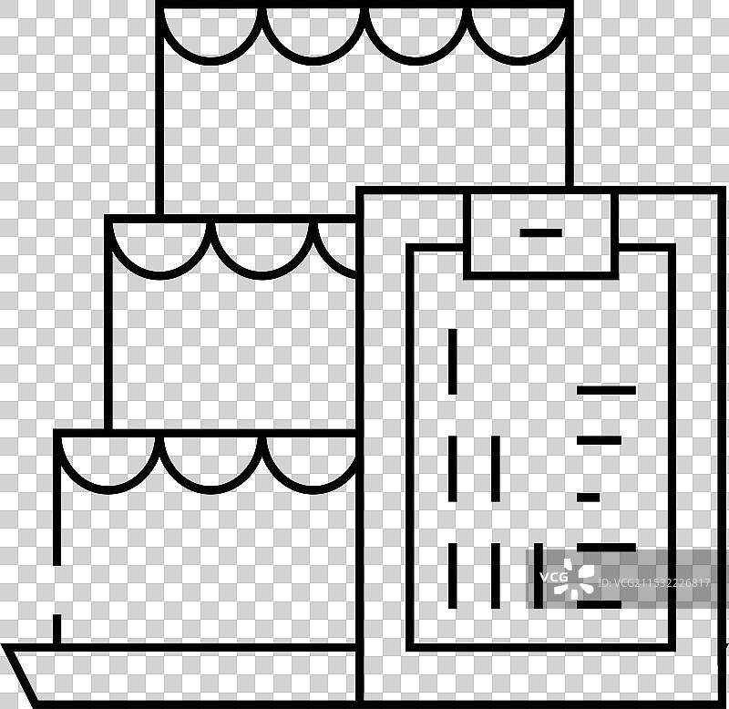 烹饪课程线条图标图片素材