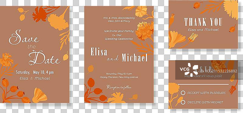 婚礼庆典布置的花卉套装图片素材