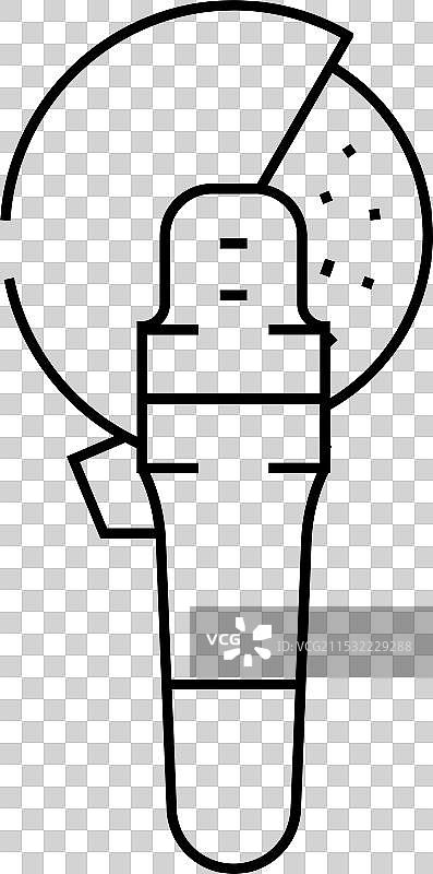 角磨机工具线条图标图片素材