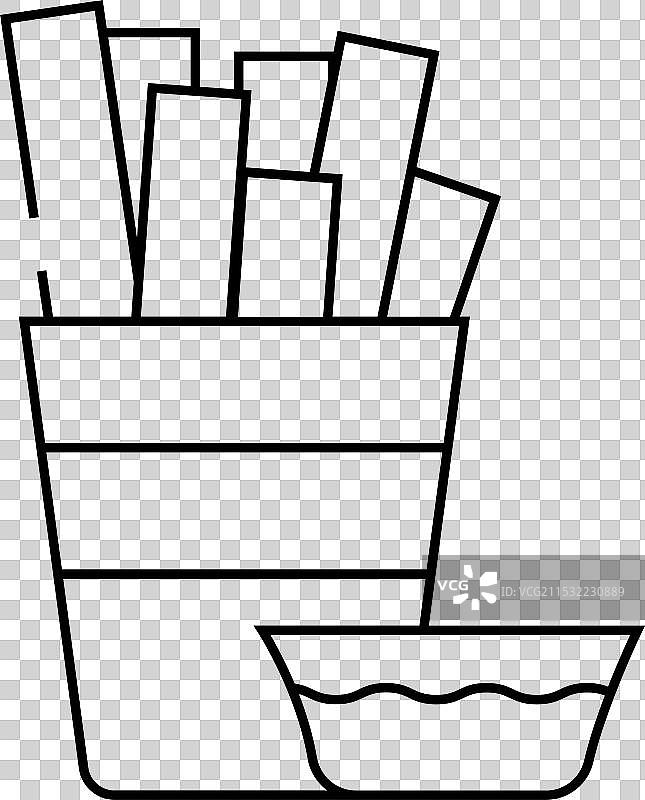 西班牙小吃巧克力棒线条图标图片素材