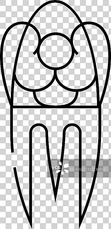 西班牙时尚配饰线条图标图片素材