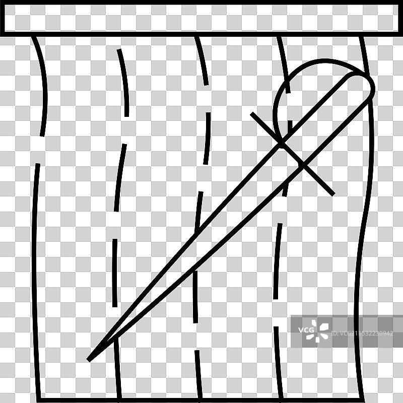 西班牙斗牛线条图标图片素材