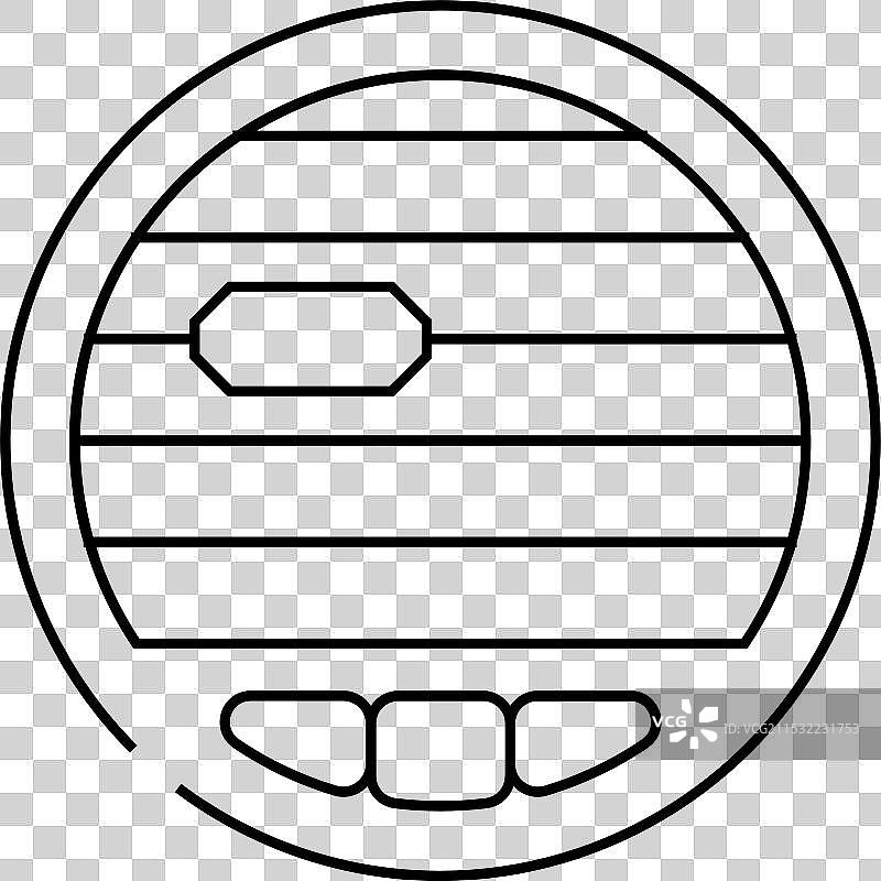 汽车空调线条图标图片素材