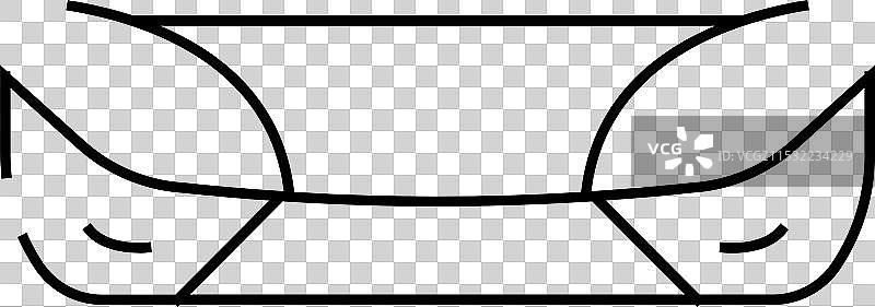 塑料汽车零件的线条图标图片素材