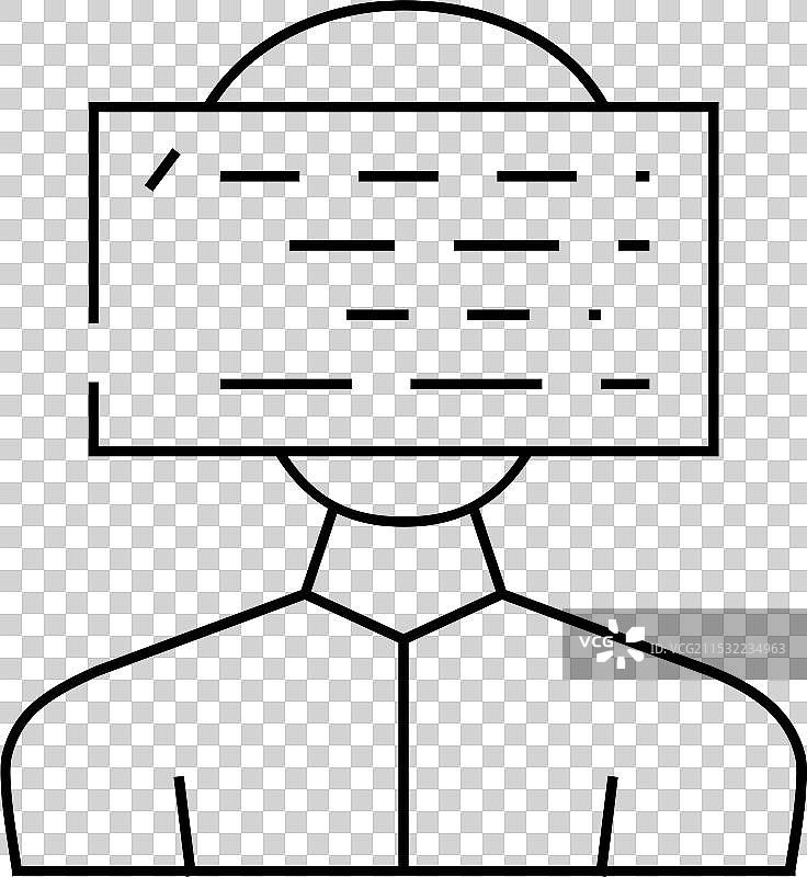 客户编程KYC线条图标图片素材