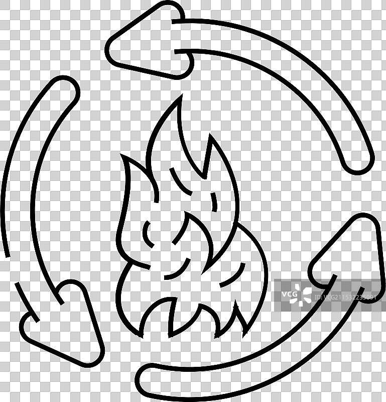 人类新陈代谢卡路里含量线条图标图片素材