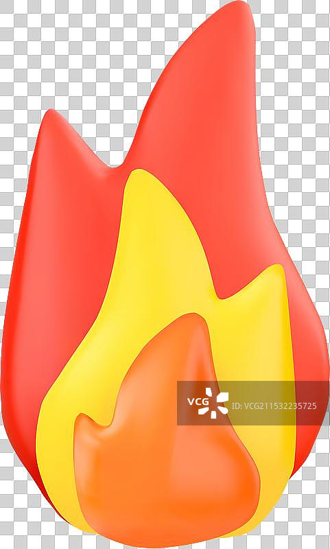 卡通风格的燃烧篝火或露营火焰图片素材