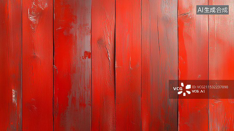 【AI数字艺术】红色木质纹理背景图片素材