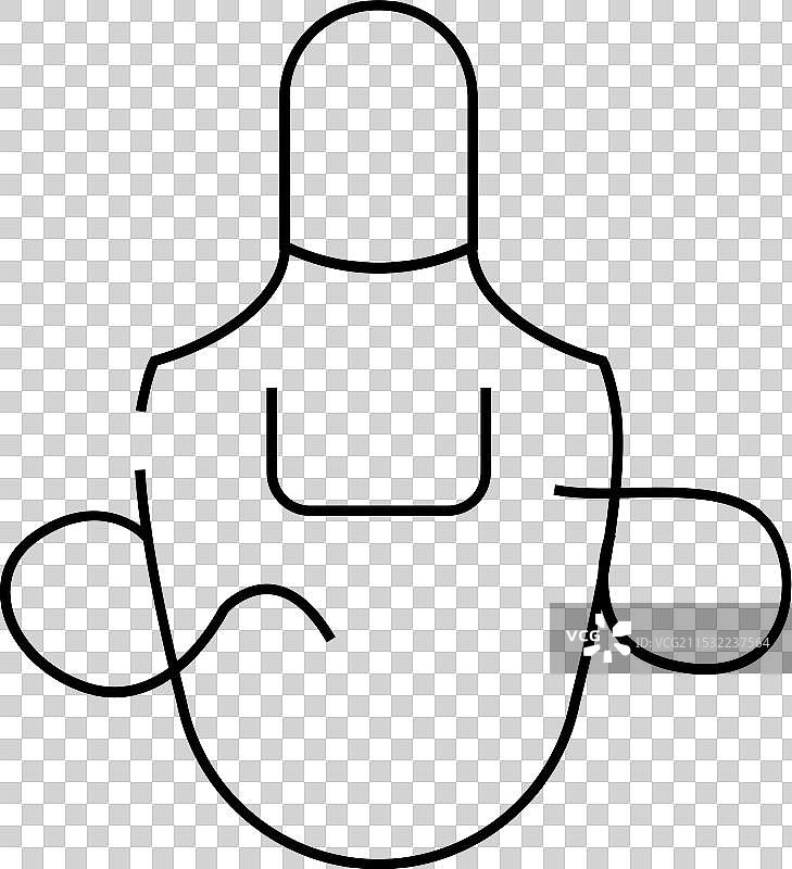 焊工围裙线条图标图片素材