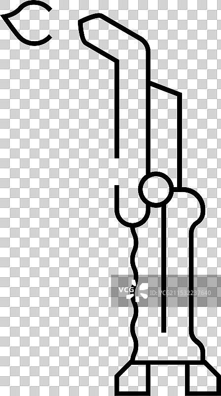 焊接喷枪线条图标图片素材