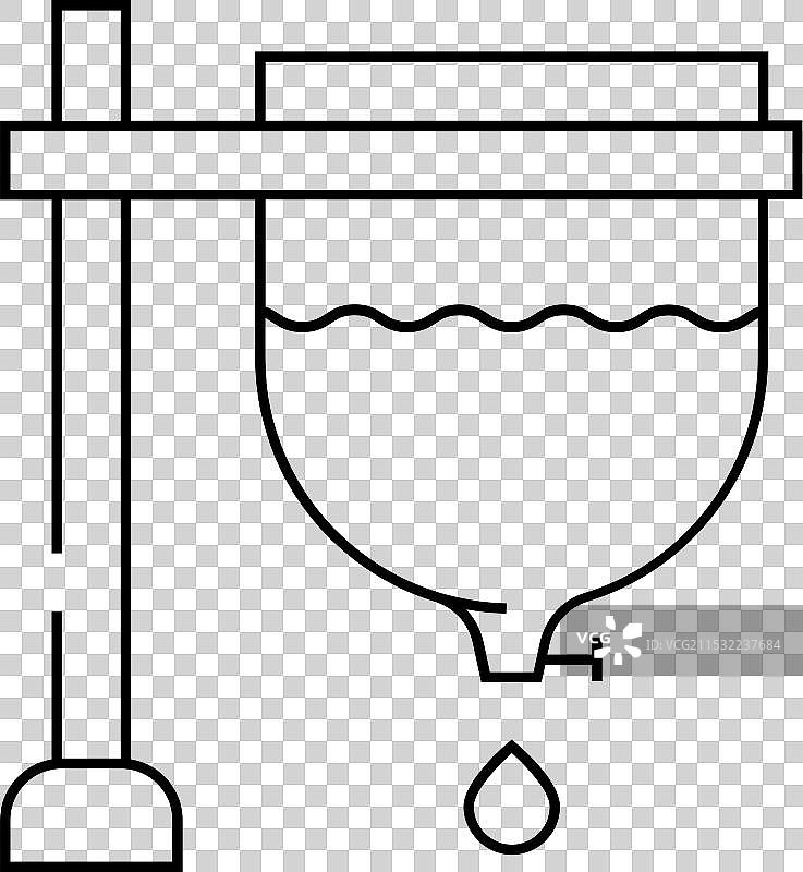 阿基米德钟表线条图标图片素材
