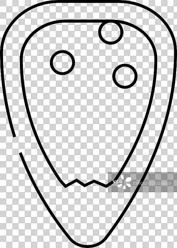 海藻线条图标 - Ostreopsis ovata图片素材