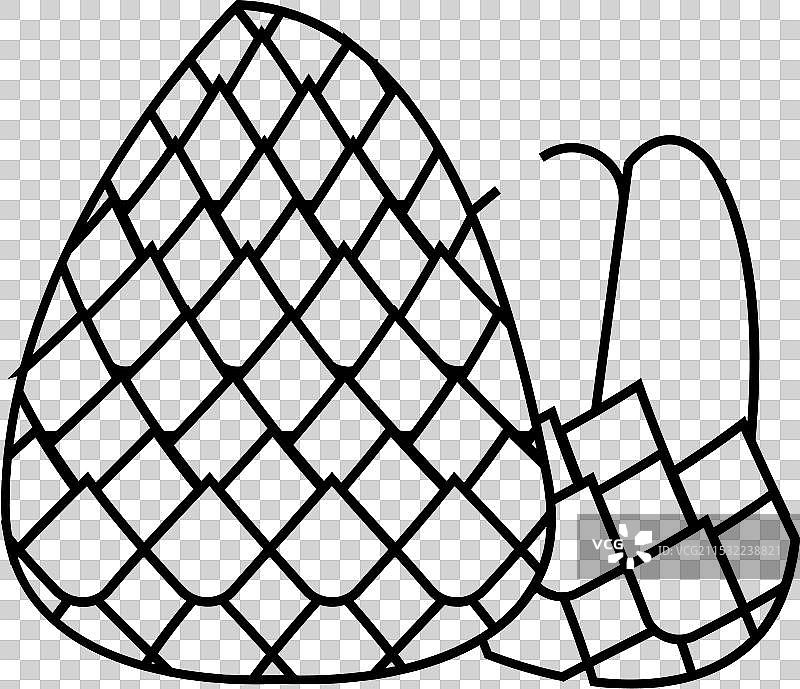 蛇果线条图标图片素材