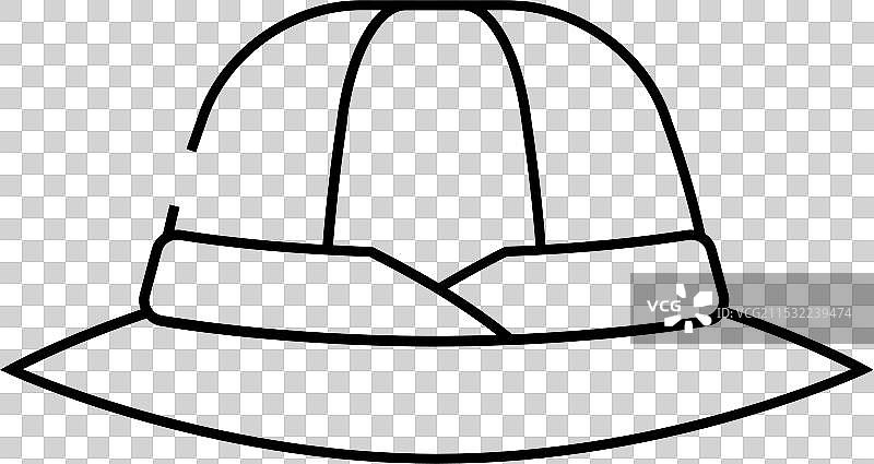 猎帽猎人线条图标图片素材