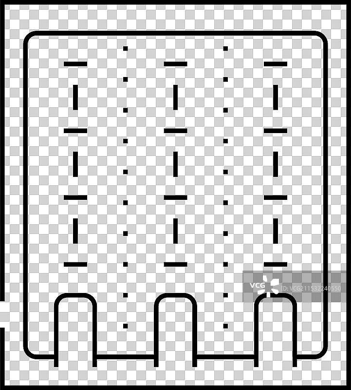 游泳池线条图标图片素材