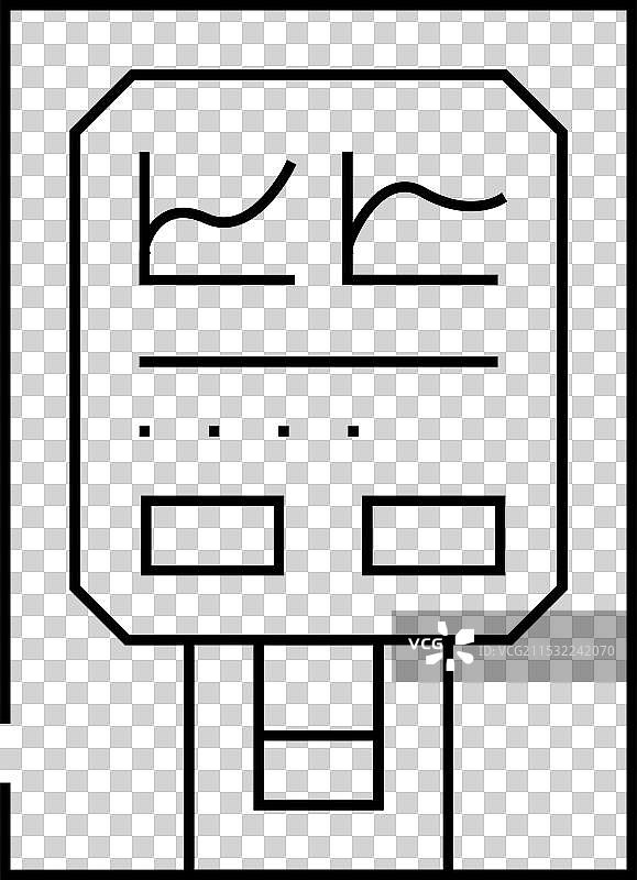 医疗分析仪线条图标图片素材