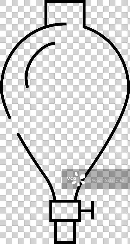 分液漏斗实验室工具线条图标图片素材