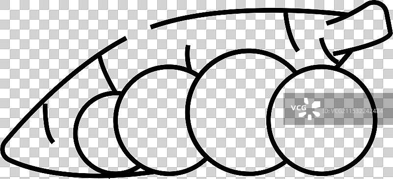 木薯天然蔬菜线条图标图片素材