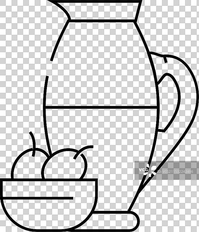 橄榄油线条图标图片素材