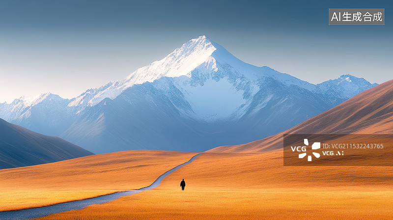 【AI数字艺术】高山白岩远景图片素材