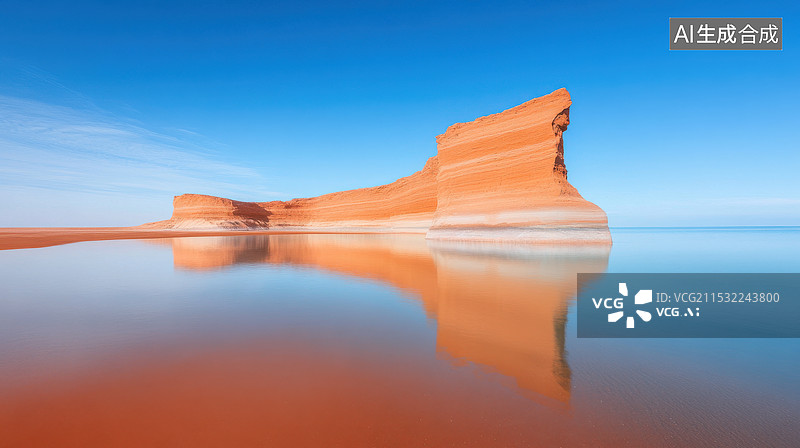 【AI数字艺术】红岩海岸奇观图片素材