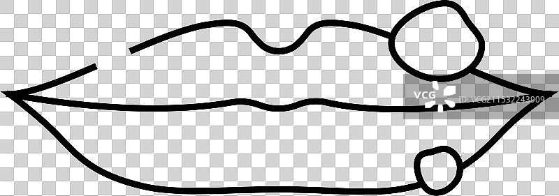 疱疹皮肤病线条图标图片素材