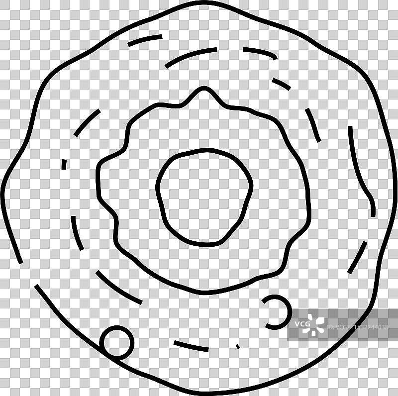 原行星盘线条图标图片素材