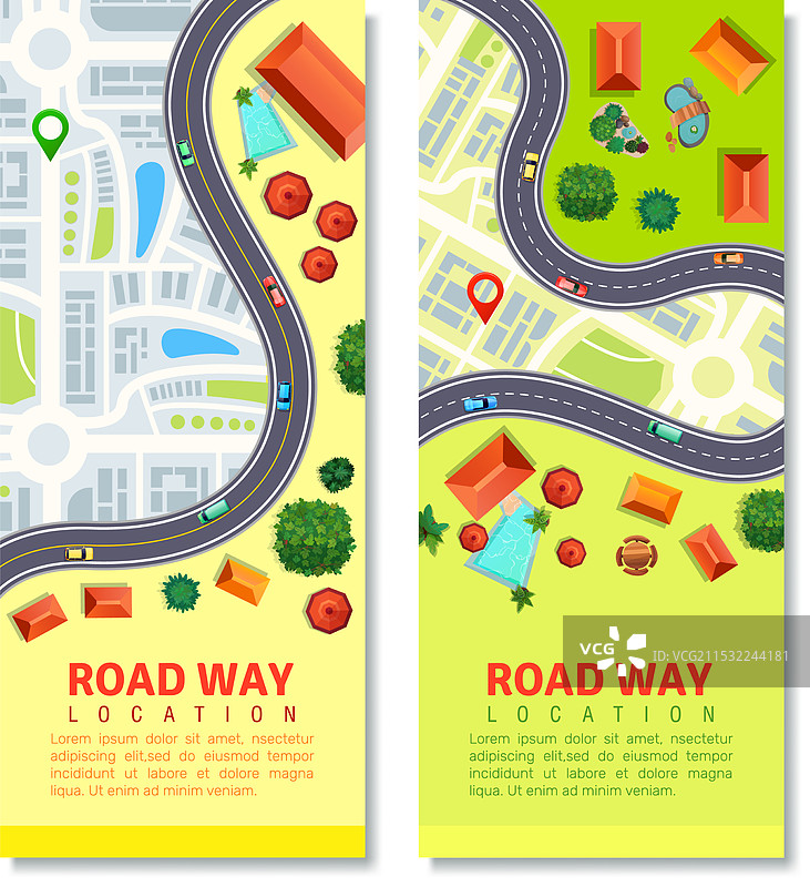 道路地图竖幅横幅图片素材