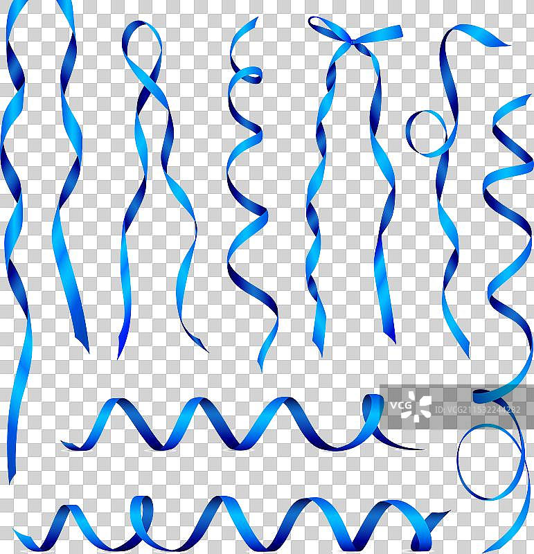 逼真的丝带套装图片素材