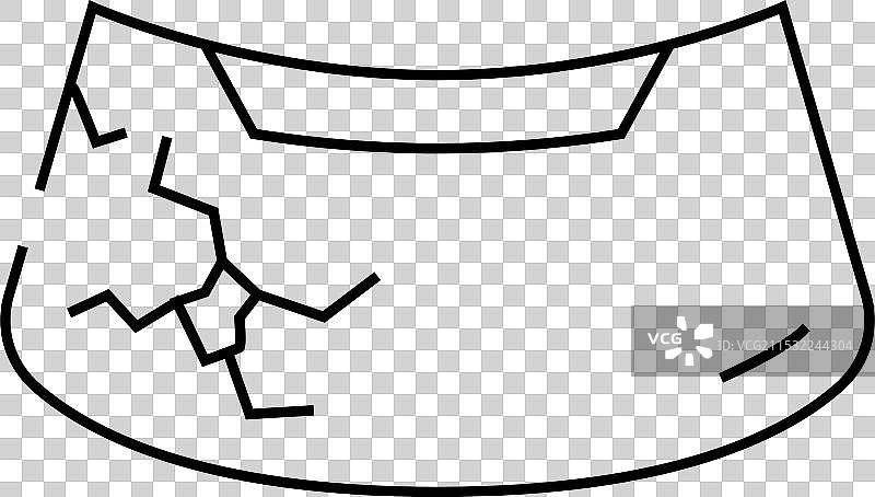 玻璃更换线条图标图片素材