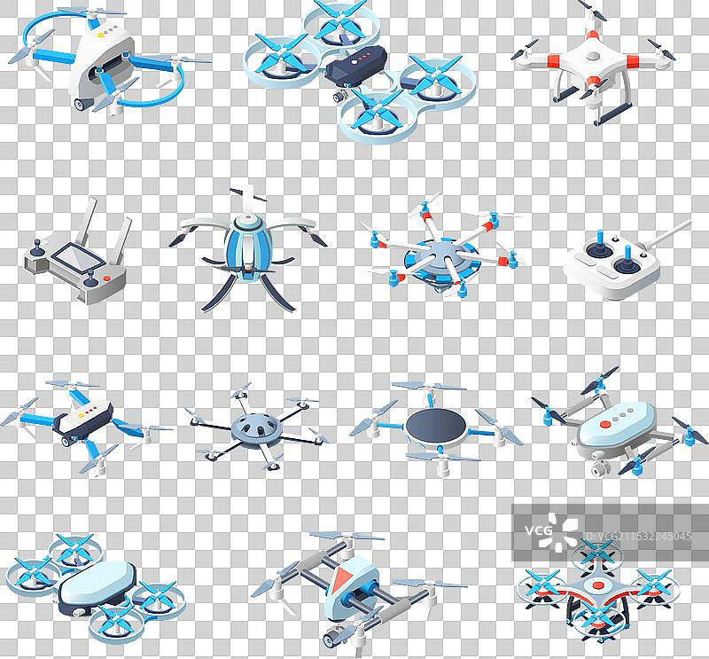 无人机等距图标图片素材