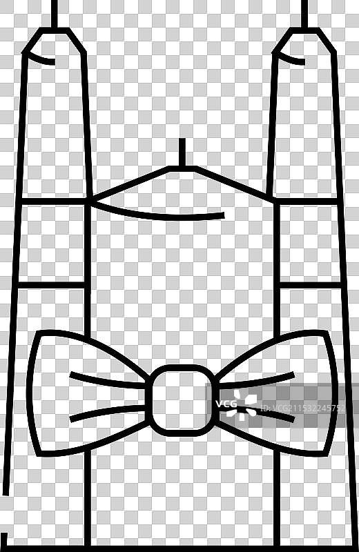 新郎新娘蜡烛线条图标图片素材