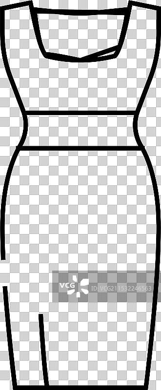 小黑裙图标图片素材