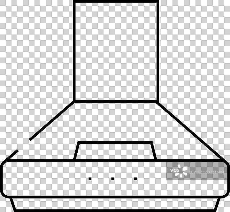 抽油烟机线条图标图片素材