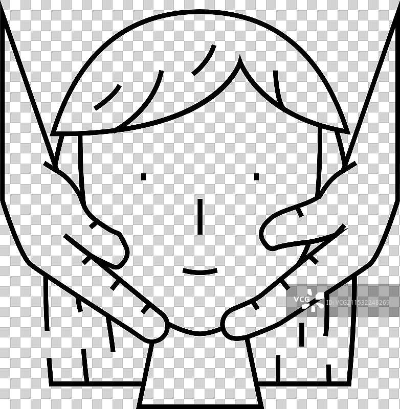 美容院按摩程序线条图标图片素材