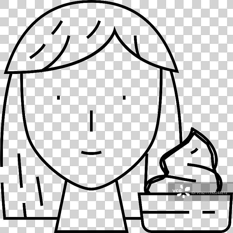 护肤美容治疗线条图标图片素材