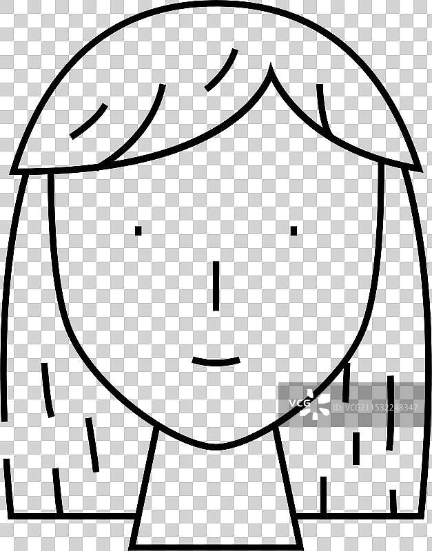 痤疮面部皮肤问题线条图标图片素材