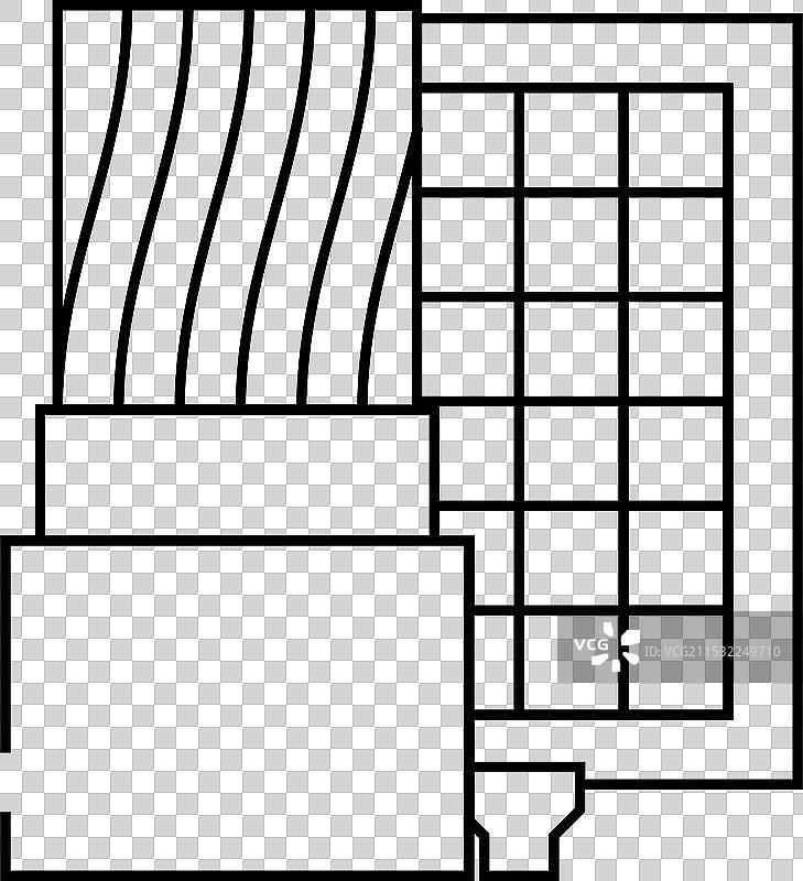 太阳能电缆线条图标图片素材
