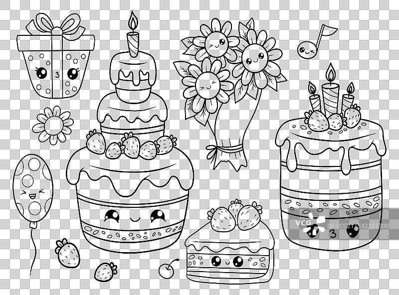 假日系列可爱的卡通角色图片素材