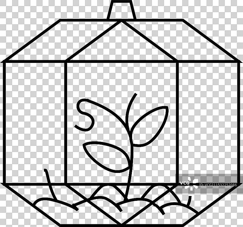 植物园设备线条图标图片素材