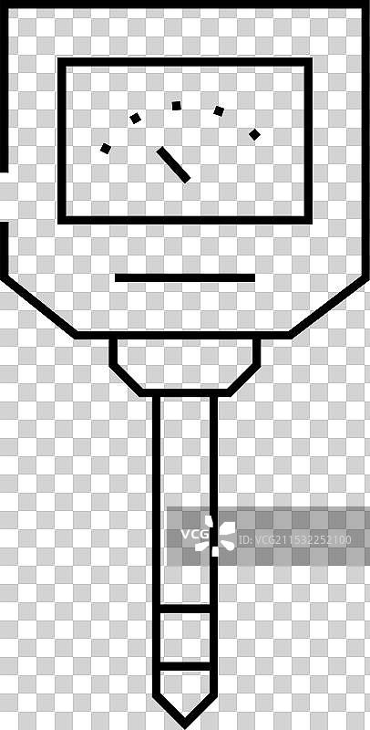 湿度计设备线条图标图片素材