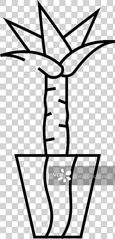 象牙树线条图标图片素材