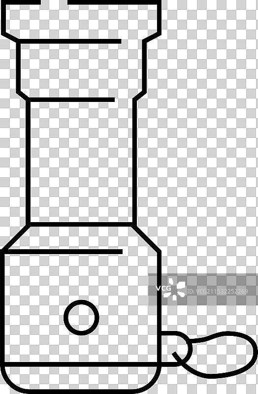 呜呜喇叭粉丝配件线条图标图片素材