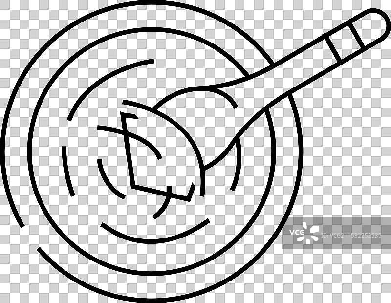 马斯卡彭奶酪线条图标图片素材