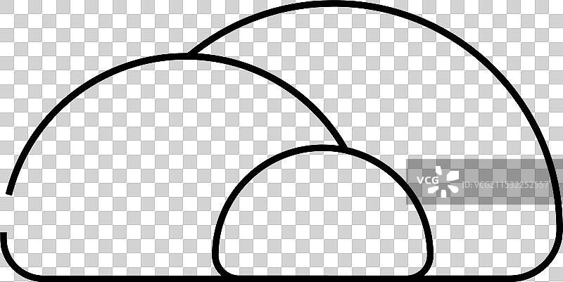 牛奶和奶酪线条图标图片素材