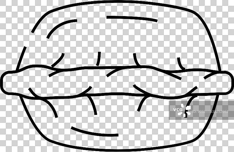 饺子菜品线条图标图片素材