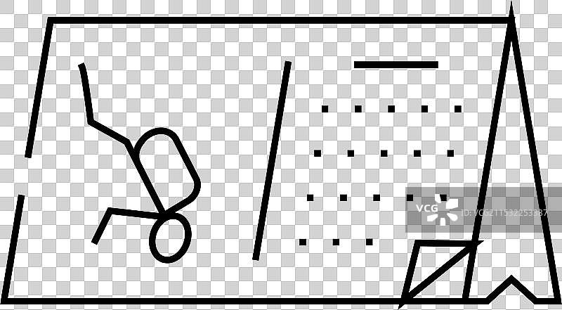 培训日历线条图标图片素材