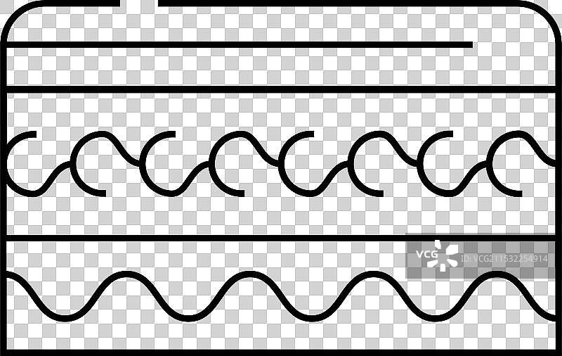 传统非洲帽子线条图标图片素材