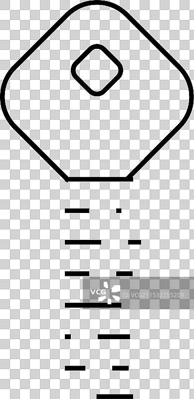 数字钥匙线条图标图片素材