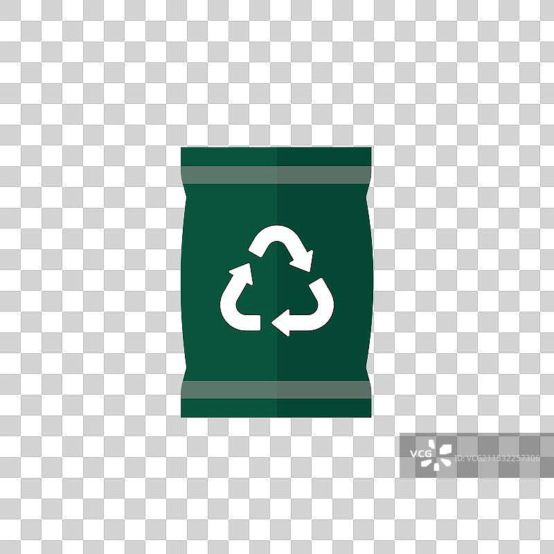 可持续或可回收包装图标图片素材